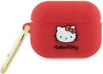 Hello Kitty Hülle Silikon in Rot Farbe für Apple AirPods Pro