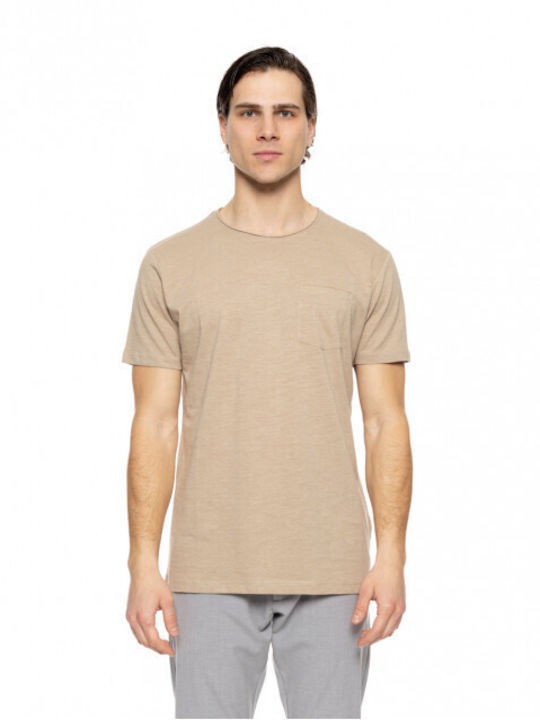 Smart Fashion Κοντομανικο Με Τσεπη T-shirt 51-206-034 Beige