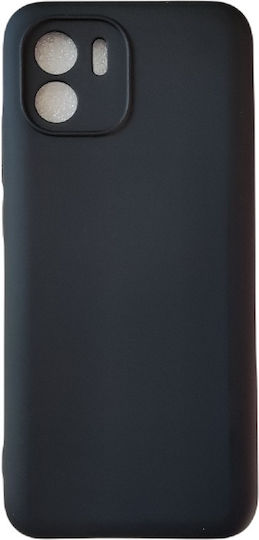 Redmi Back Cover Silicon / Tempered Glass 2mm Negru (Redmi A2)