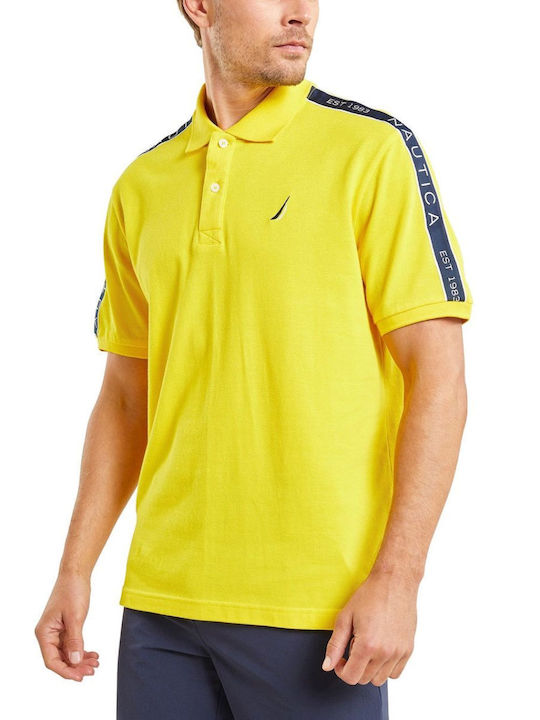 Nautica Мъжка жълта поло риза с къс ръкав Polo Pique Pol. N1m01639 Yellow 606