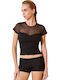 Damen-T-Shirt Berrak Hannae Hannae Viskose Schwarz