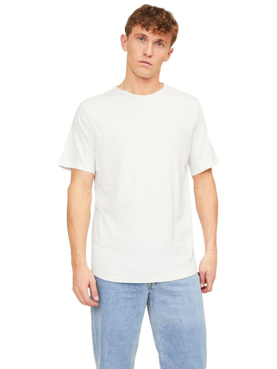 Jack & Jones T-shirt Bărbătesc cu Mânecă Scurtă Cl.dancer Cream
