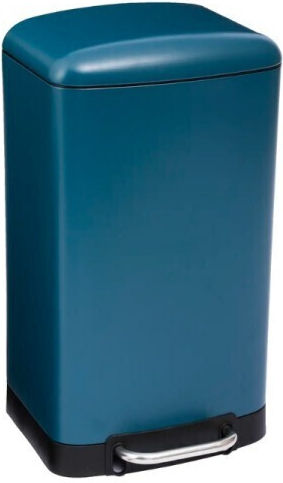 5Five 5Five Mülleimer Metallisch mit Pedal Blau 30lt