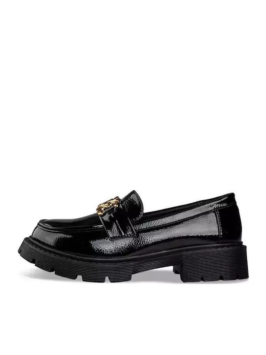 Envie Schuhe Chunky Loafers E15-19368-34 Schwarz