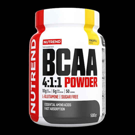 Nutrend - Bcaa 4:1:1 Powder With L-glutamine (500 Gr - 50 Servings) Με Γεύση Pineapple