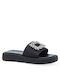 Maison Minrelle Women's Flat Sandals Flatforms in Black Color