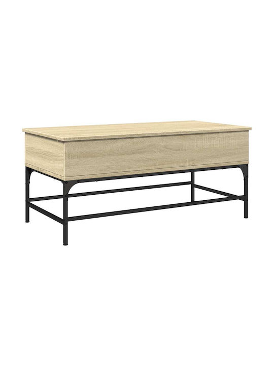 Rectangular Coffee Table with Waiter Coffee L100xW50xH45cm