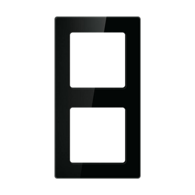 Avatto Διπλό Πλαίσιο Διακόπτη N-TS10-Frame-B2 (Μαύρο)
