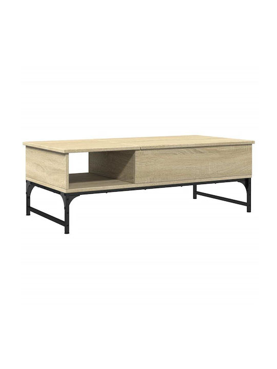 Rectangular Coffee Table with Waiter Oaks L100x...