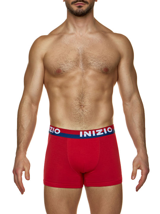 Inizio Men's Boxers Red 2Pack