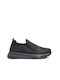 Plato Damen Slip-Ons Schwarz