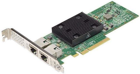 Dell Мрежов двоен порт Broadcom 57416 10gb Base-t, Pcie адаптер с нисък профил