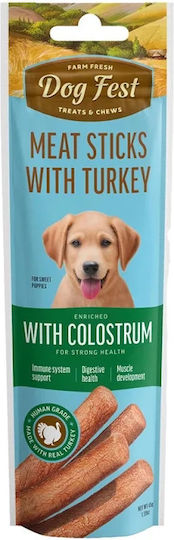 Dog Fest Stick Treats for Puppies with Turkey 45gr