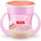 Nuk Παιδικό Ποτηράκι Mini Magic από Πλαστικό Ροζ 160ml για 6m+