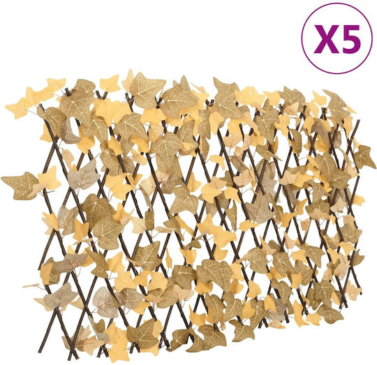 Ranken & Pergolen aus Holz in Orange Farbe 60x180cm 5 Stück