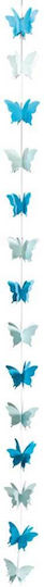 Butterflies Party Garland in Blue Color