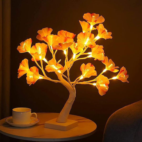 Christmas Decorative Illuminated Tree Electric Copper Flowers Thermo
