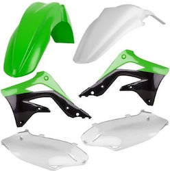 Σετ Πλαστικά Μοτοσυκλέτας για Kawasaki KX Πράσινο