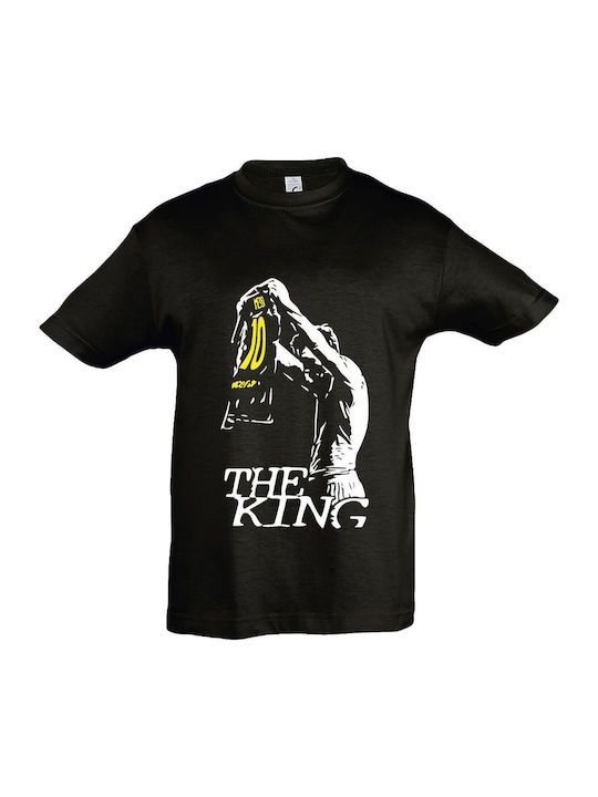 Детска тениска Black Messi The King