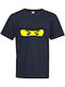 Kinder-T-Shirt French Navy Ninjago Ninja Eyes