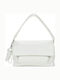 Half Logo Women's Bag Shoulder White