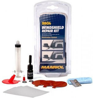 Mannol Kit Επιδιόρθωσης για Τζάμια-Παρμπρίζ Αυτοκινήτου Κόκκινο 1τμχ