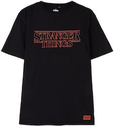 Stranger Things Kids Top Black