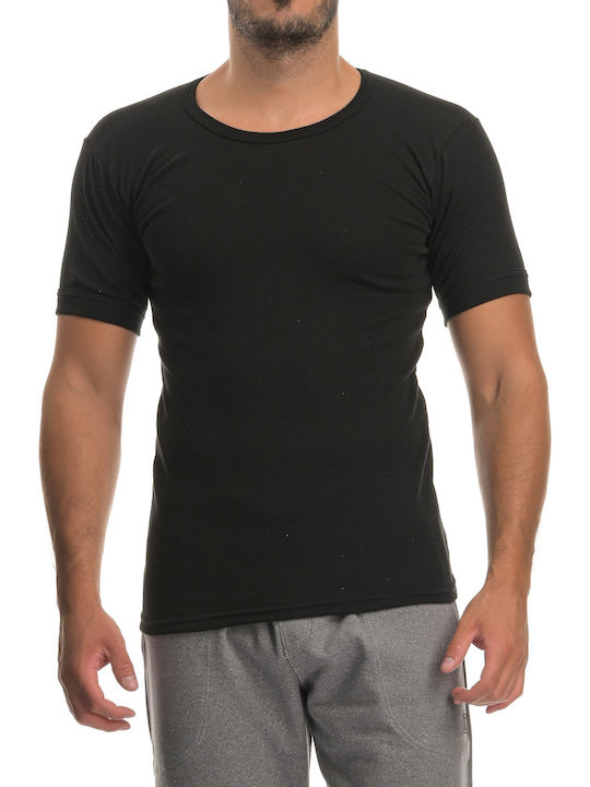 Dedes Thermo-Isolierendes Kurzarmshirt - Schwarz