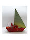 Wooden Miniature Ship 20x7cm