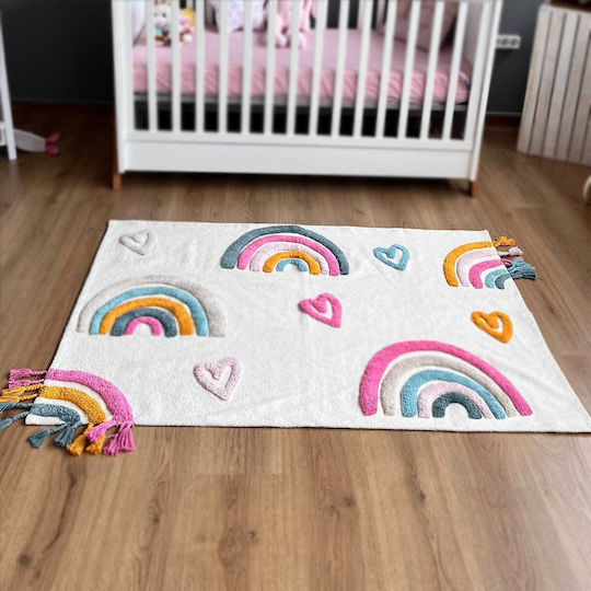 Baby Bliss Kids Cotton Rug 100x140cm