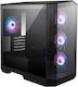 MSI MAG Pano M100R Gaming Micro Tower Computer Case with Window Panel Black