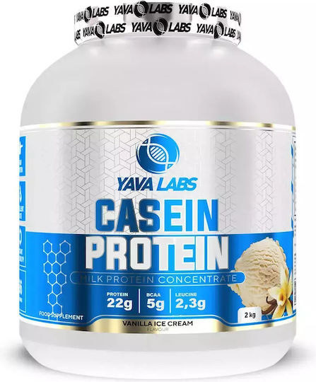 Yava Labs Casein Protein with Flavor Vanilla Ice Cream 2kg