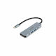 Dicota USB-C Docking Station με HDMI 4K PD Ασημί (D32060)