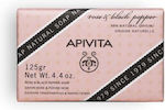 Apivita Natural Soap Σαπούνι Με Τριαντάφυλλο & Μαύρο Πιπέρι 125 Gr