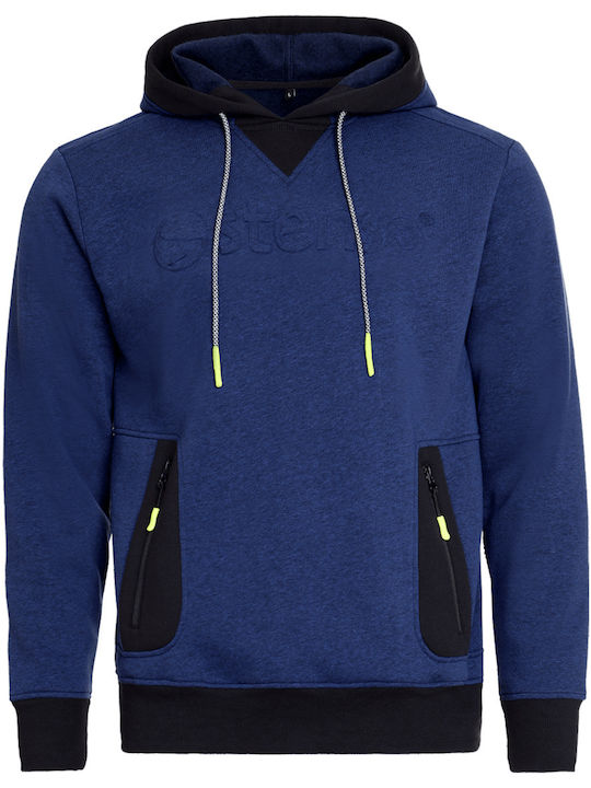 Stenso 3d Druck Marineblaues Sweatshirt