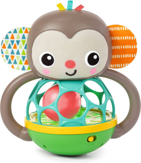 Oball Бебешка играчка Grab N’ Shake Monkey с музика за 6++ месеца