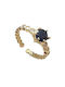 Copper ring Bo1312 - Gold/black