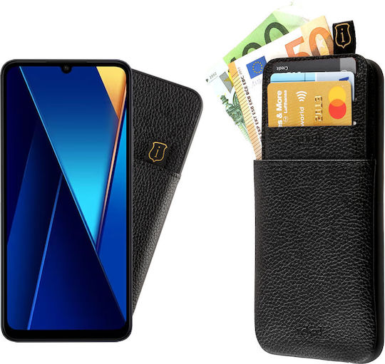 Idol 1991 Brieftasche Leder Schwarz (Redmi 13C / Poco C65 4G)