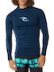 Rip Curl Waves Upf Perf L/s Rashguard Dark Navy