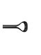Umbra Extendable Metallic Curtain Pole Loop Single Ø25mm 107-305cm Black