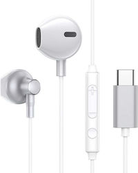 Joyroom JR-EC03 In-Ear Freisprecheinrichtung Kopfhörer mit Stecker USB-C Gray