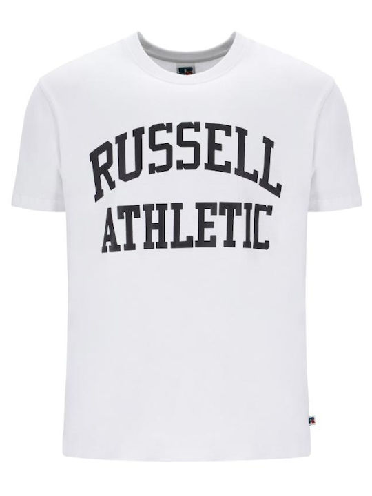 Russell Athletic Ανδρικό Αθλητικό T-shirt Κοντομάνικο Άσπρο