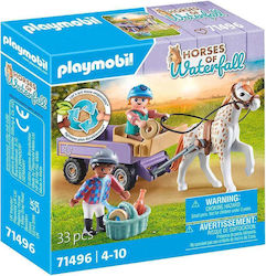 Playmobil Horses Of Waterfall Άλογο Με Άμαξα για 4-10 ετών