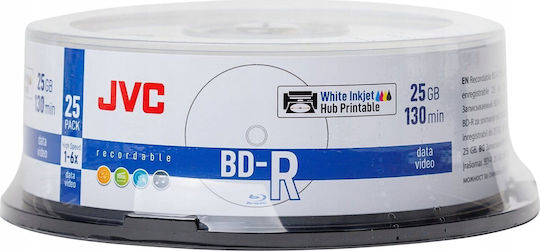 JVC 6x Printable 25GB Cake Box