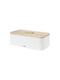 Lacor Brotkasten mit Deckel Inox Weiß 42x22.5x12.5cm