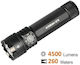 Acebeam Wiederaufladbar Taschenlampe LED IP68 mit maximaler Helligkeit 4500lm Weiß
