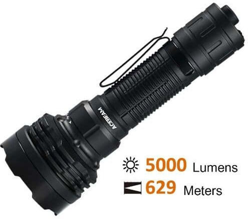 Acebeam Επαναφορτιζόμενος Φακός LED IP68 με Μέγιστη Φωτεινότητα 5000lm