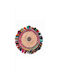 Fidelio Rug Round with Fringes Multicolour