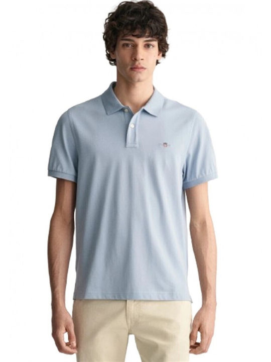 Gant Ανδρική Μπλούζα Polo Light Blue