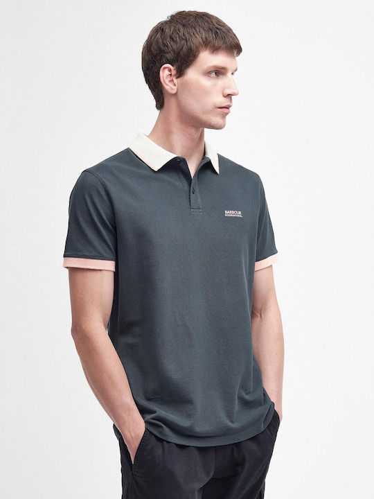 Barbour B.intl Men's Short Sleeve Blouse Polo Green